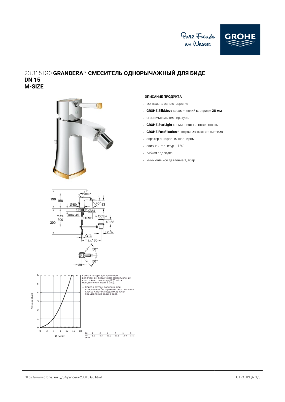 Grohe 23315IG0 User guide