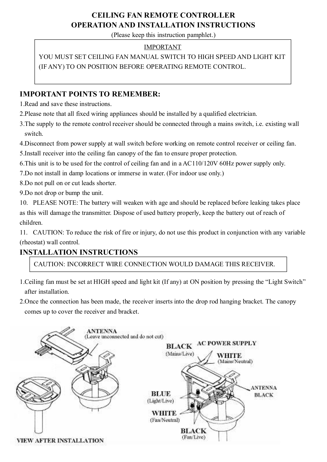 Chungear Co CE10317 User Manual