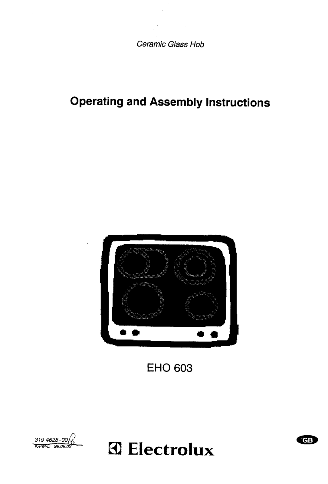 AEG EHO603B, EHO603K, EHO603W User Manual