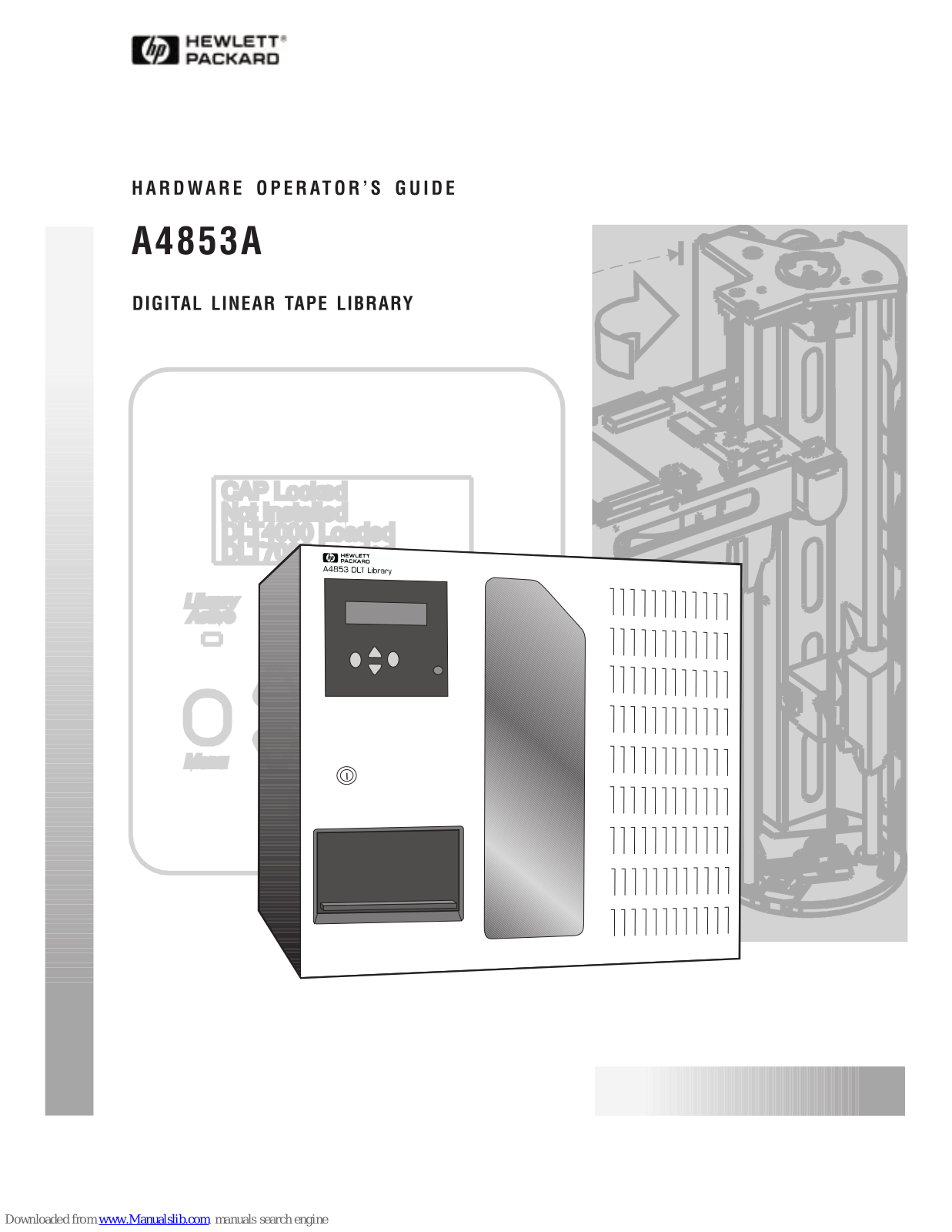 HP Surestore Tape Library Model 3/30, A4853A Hardware Operator's Manual