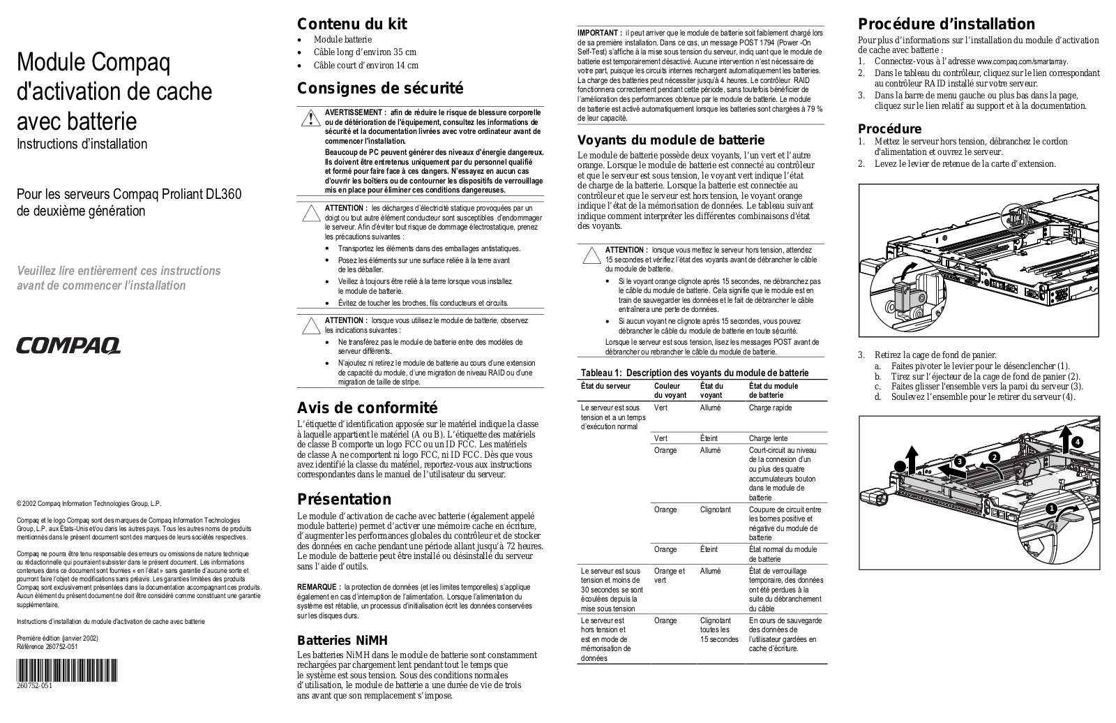 HP PROLIANT DL360 SERVER User Manual