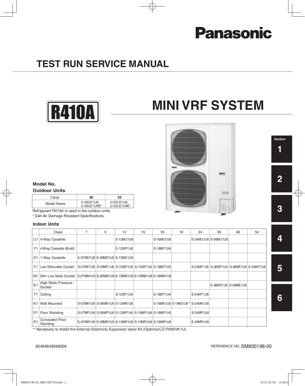 Panasonic Mini ECO-i Service Manual