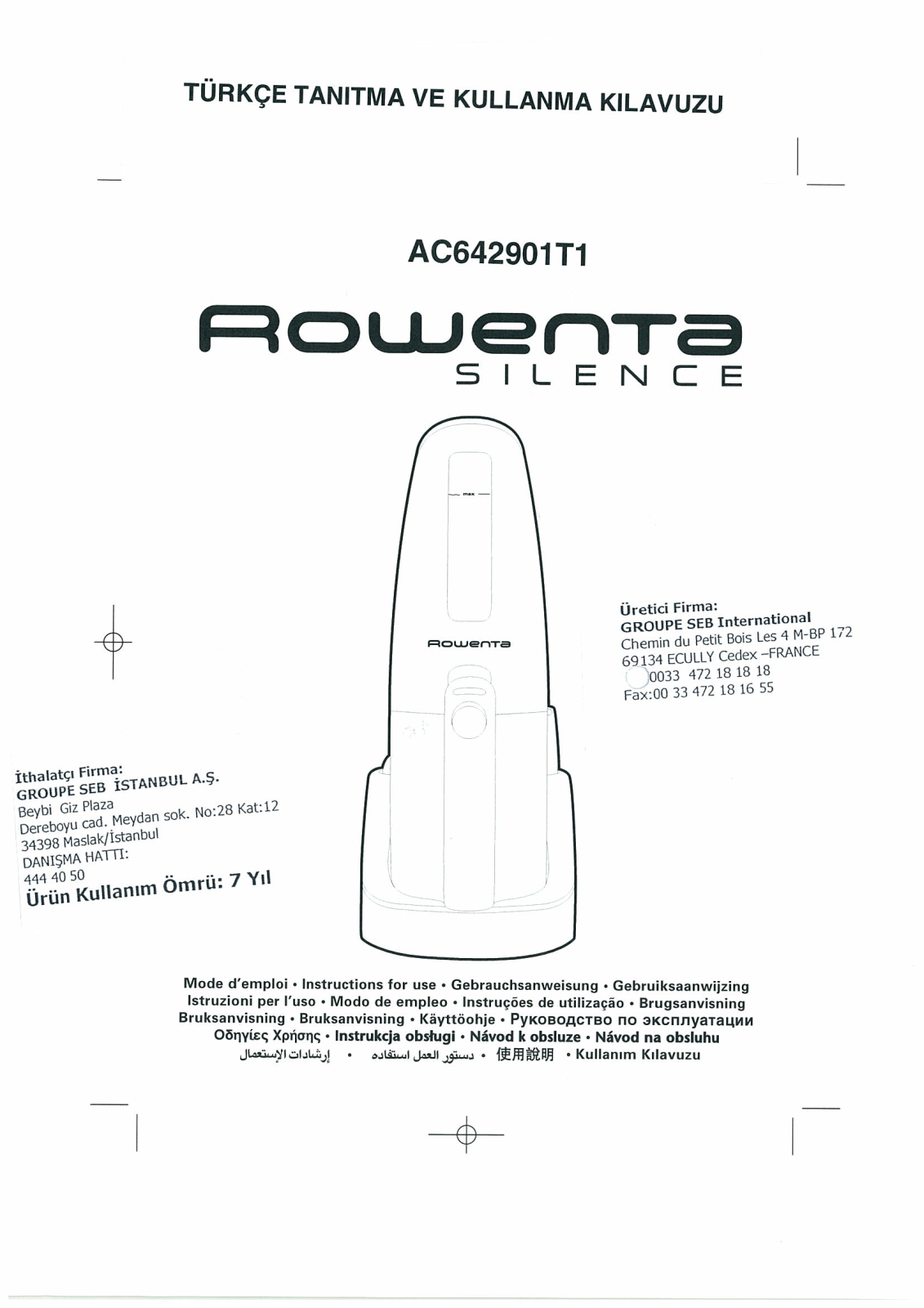 Rowenta AC6429 User Manual