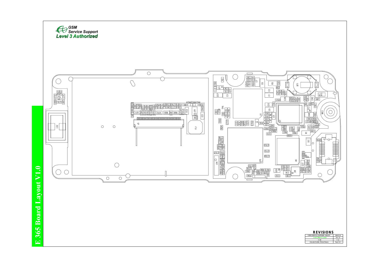 Motorola E365 Schematics