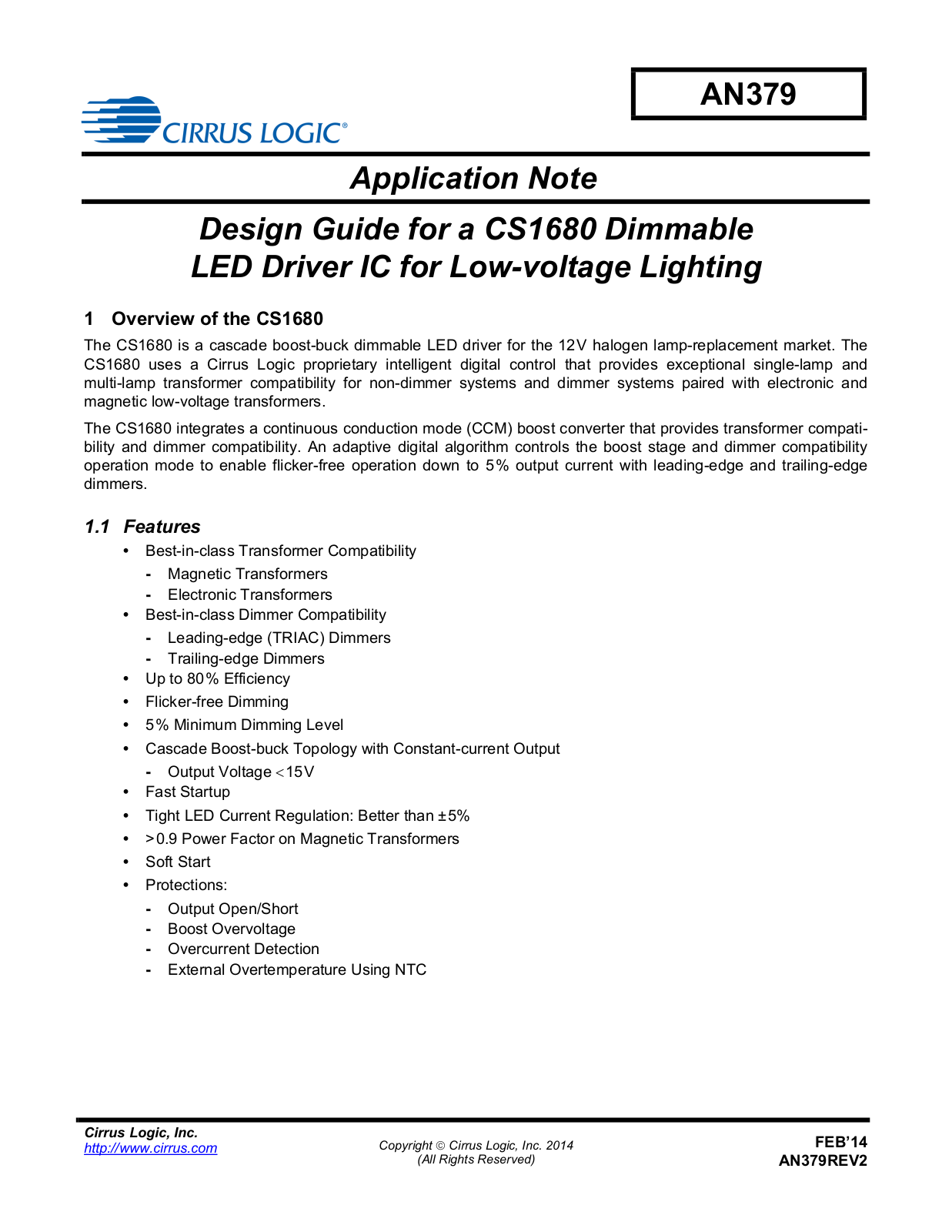 Cirrus Logic AN379 User Manual