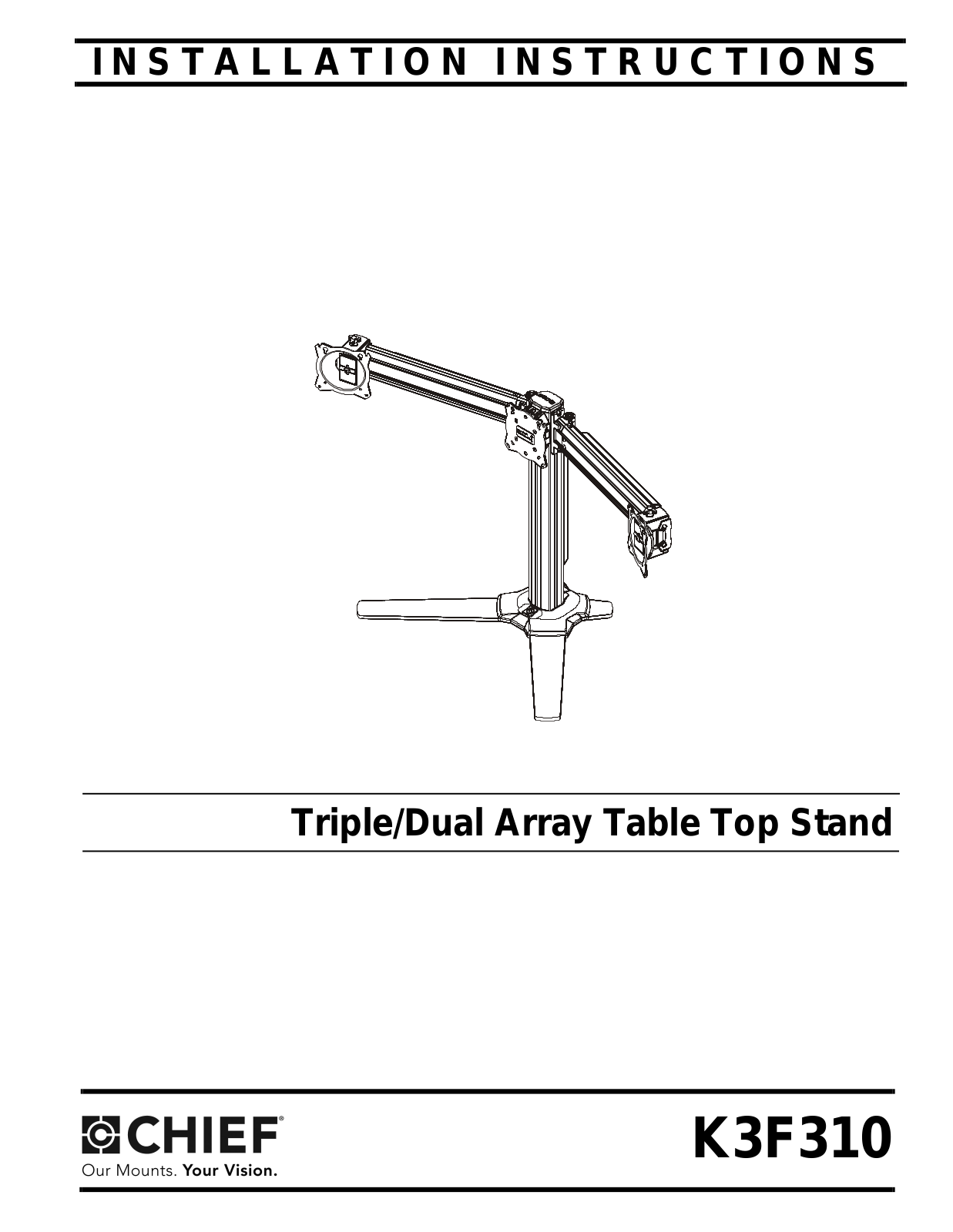 CHIEF K3F310 Installation Instructions Manual - ManualMachine.com