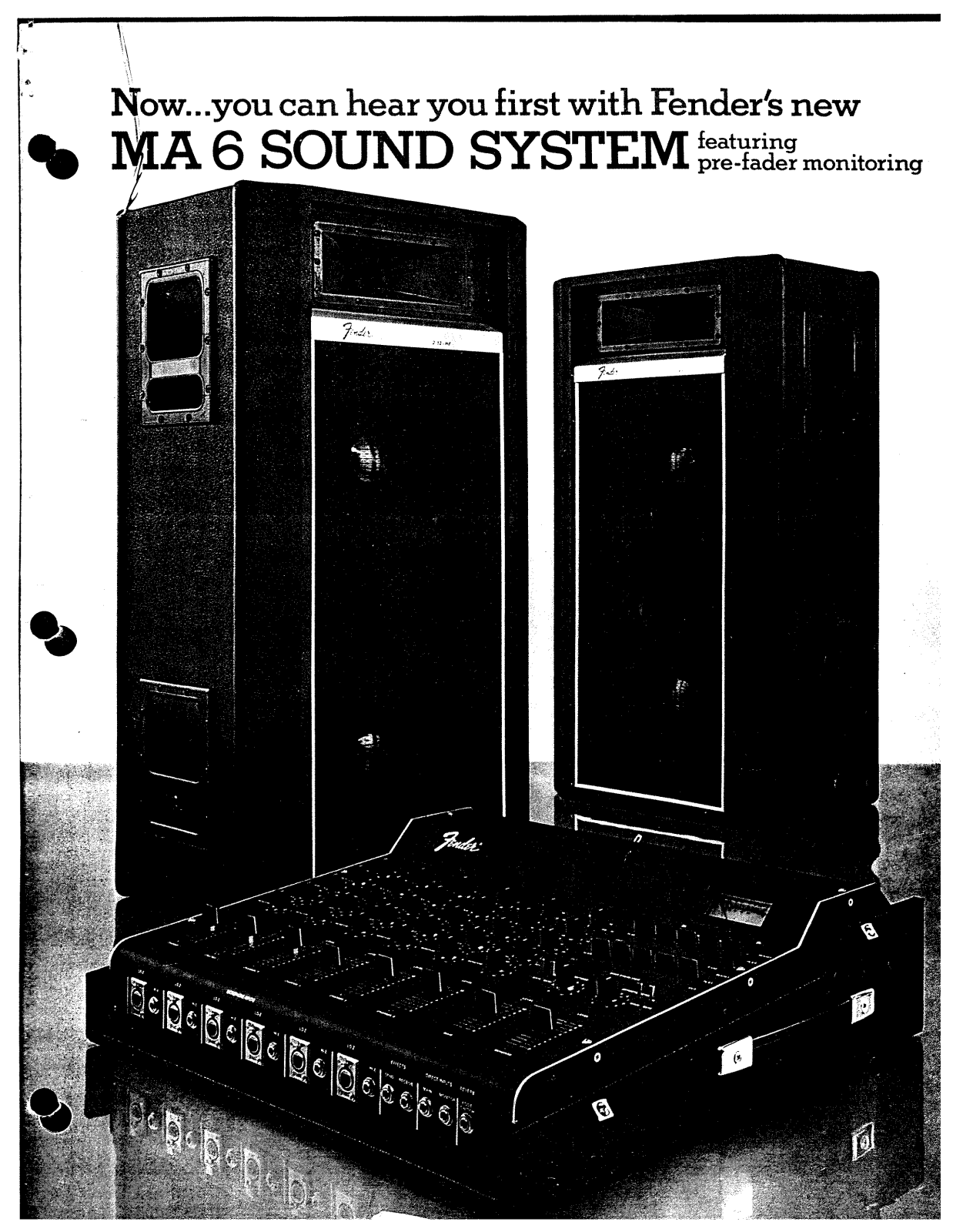 Fender MA6 Sound System Owner's Manual