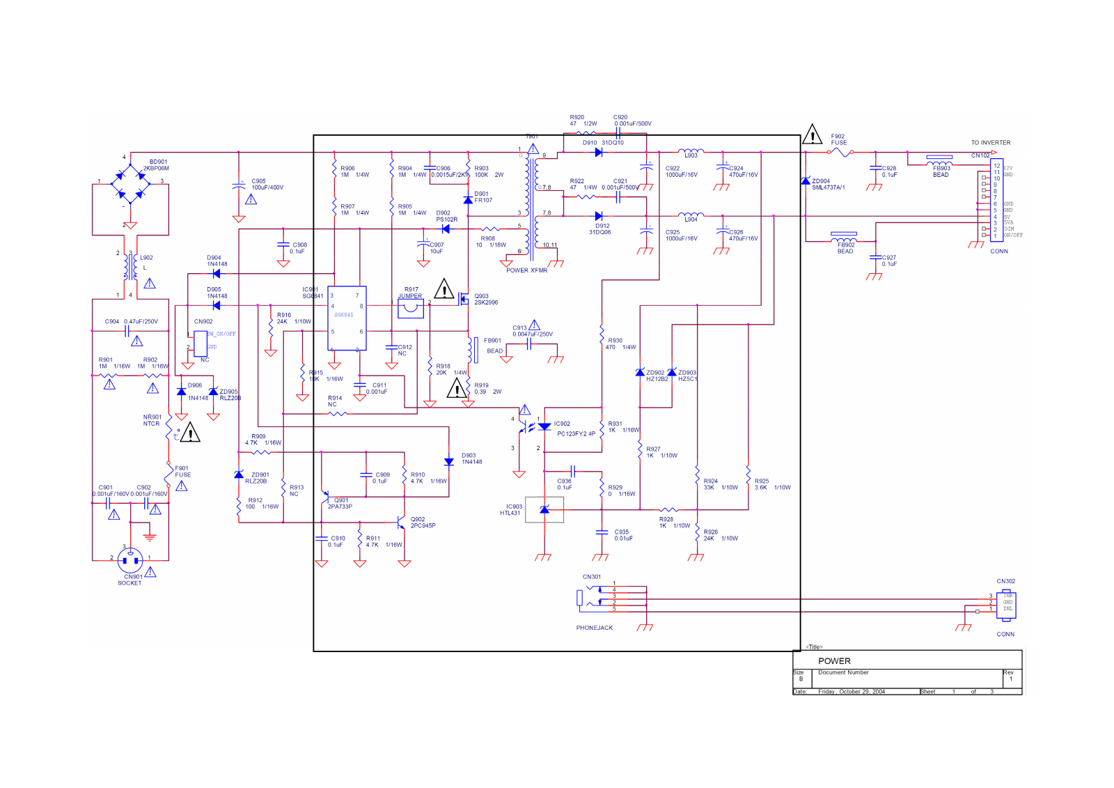 LG 715L1034 Schematic