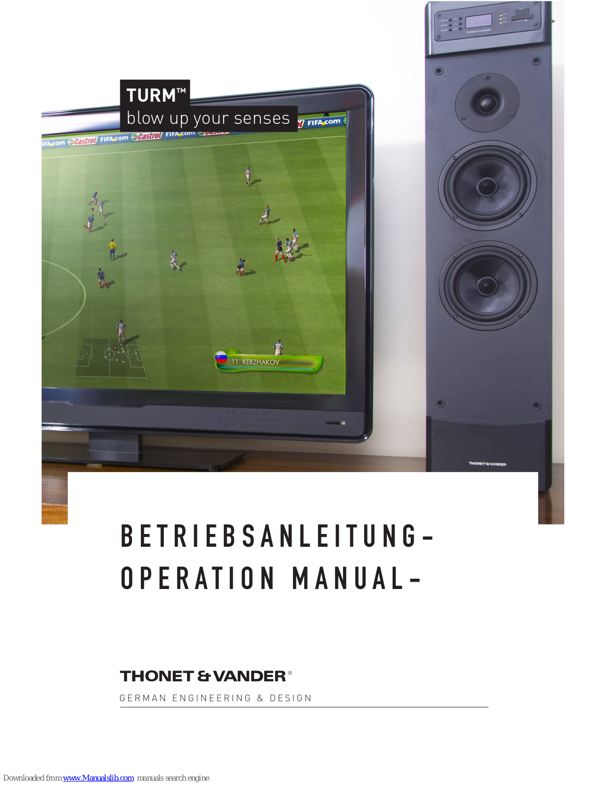 Thonet & Vander TURM Operation Manual