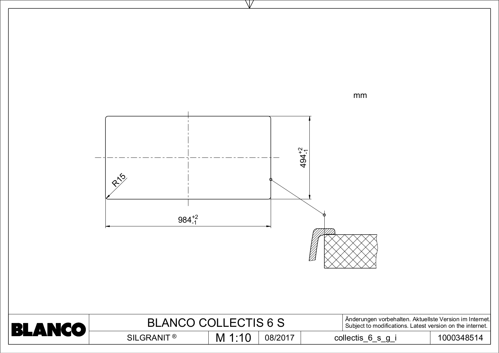 Blanco Collectis 6 S Service Manual