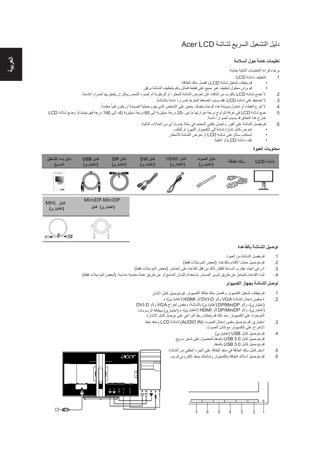 Acer B286HK QUICK START GUIDE