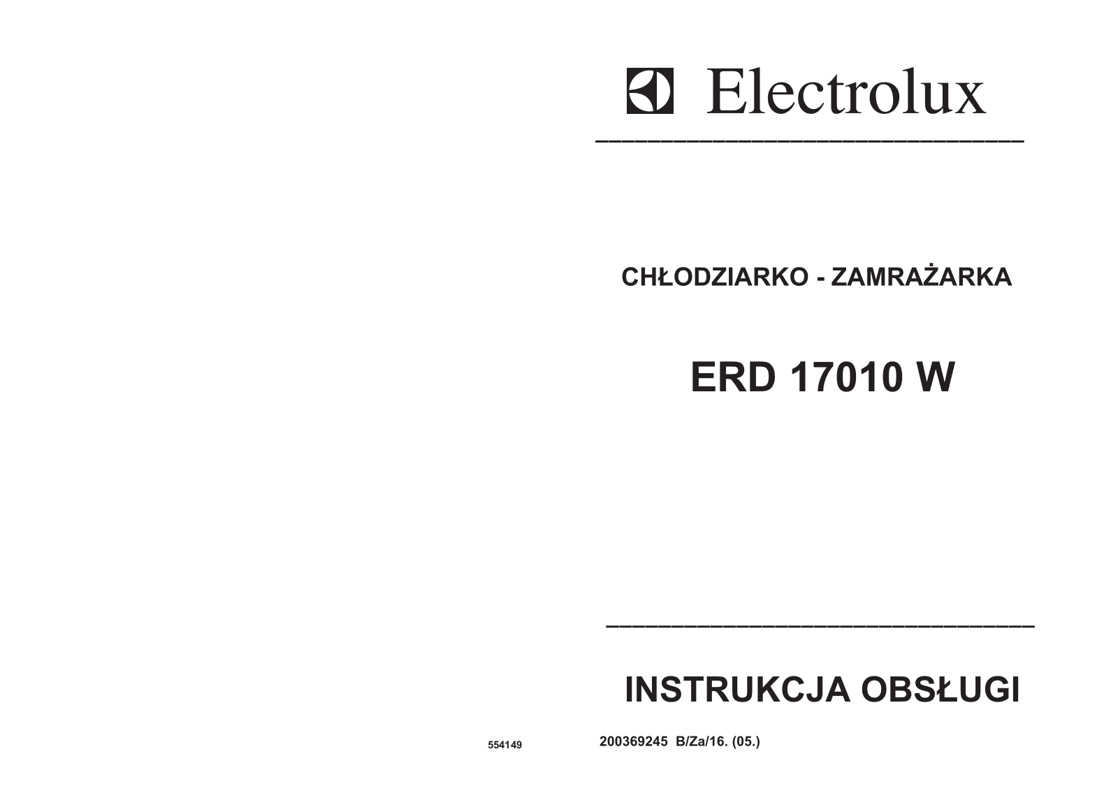 AEG ERD17010W User Manual