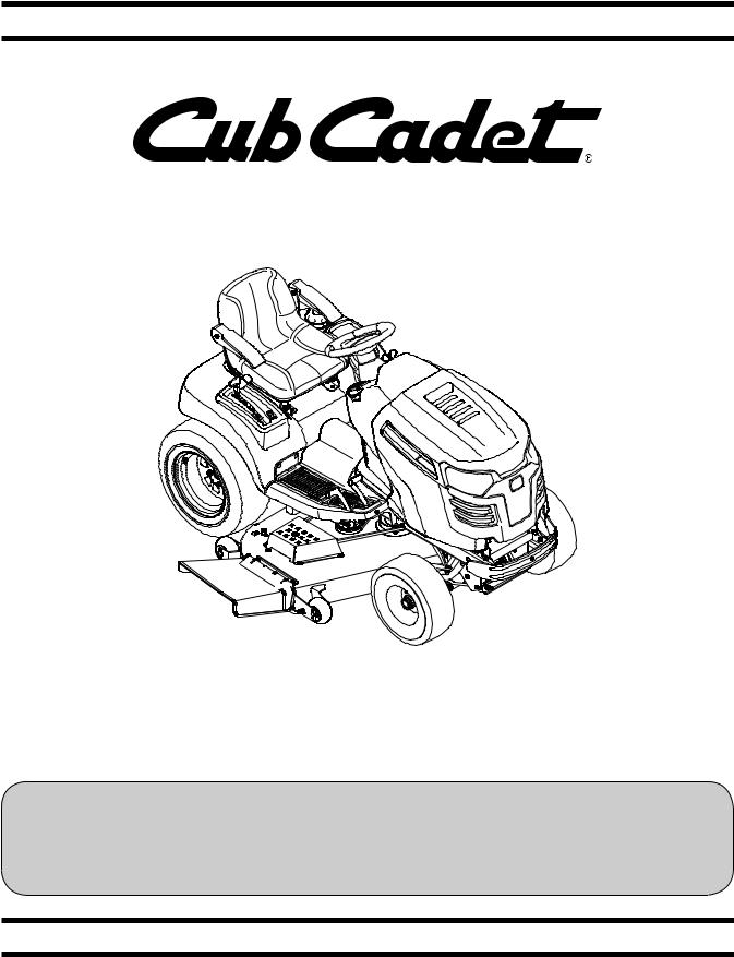 Cub cadet GTX 2154, GT 2148, GT 2050, GT 2042 User Manual