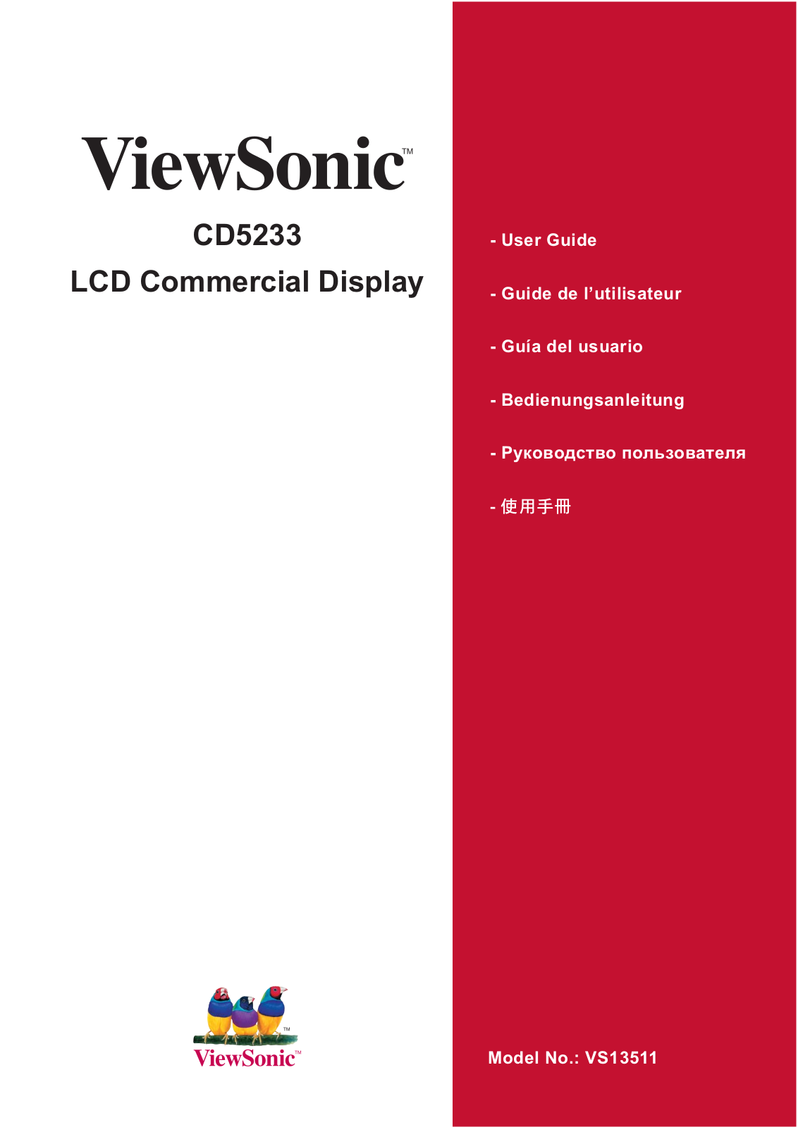 Viewsonic CD5233 User Manual