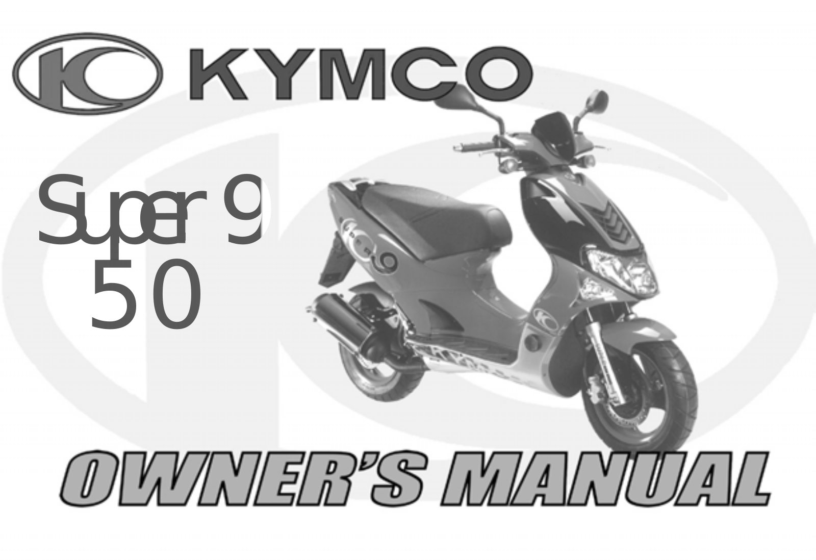 Kymco Super 9 50 User Manual