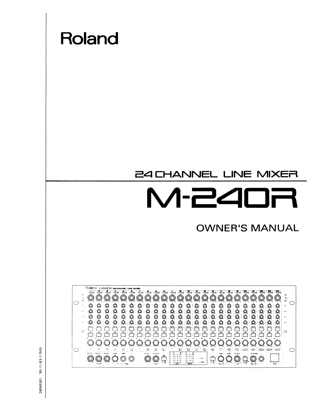 Roland M 240R Service Manual
