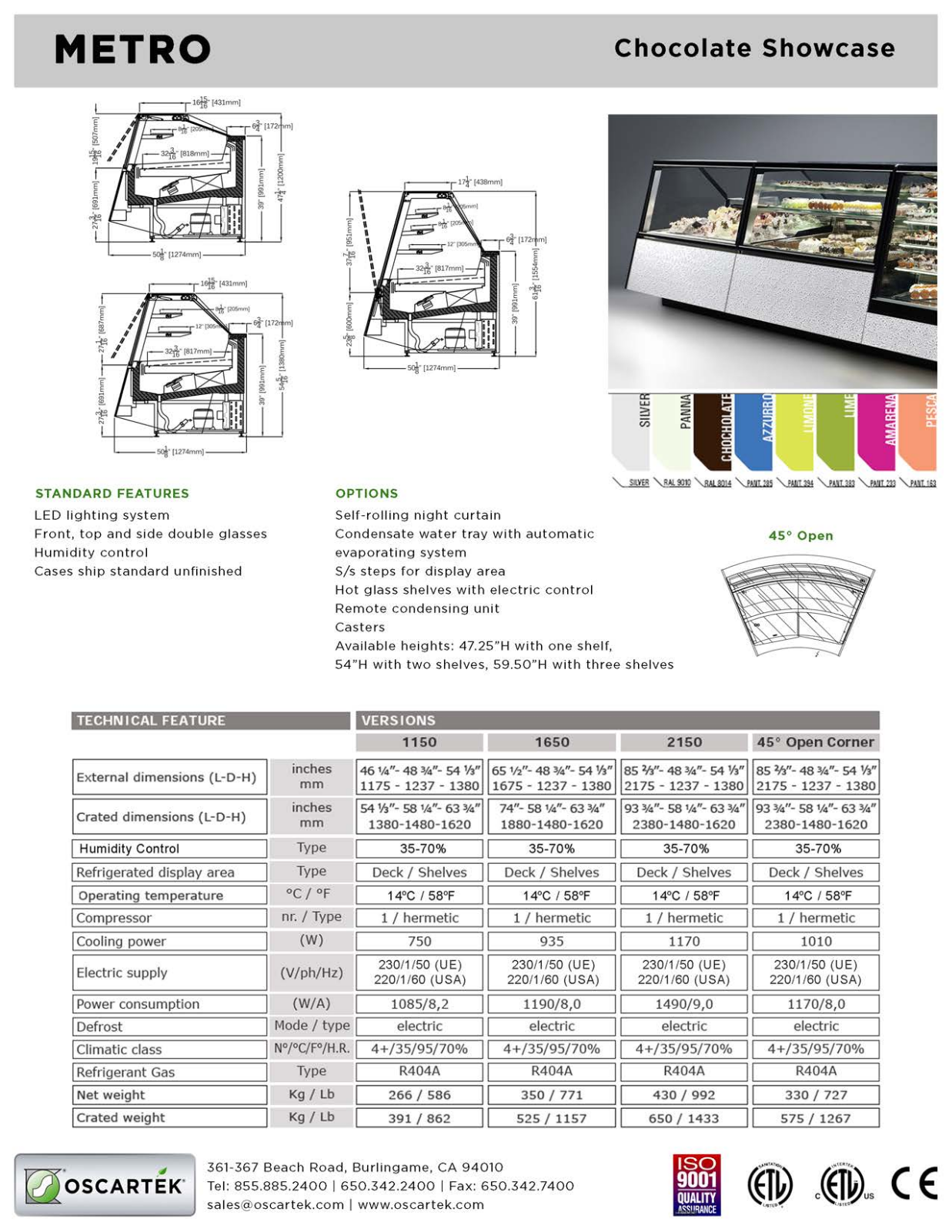 Oscartek METRO C1150 User Manual