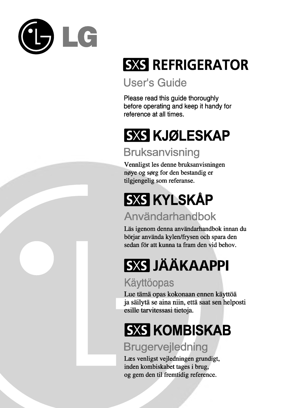 Lg GC-B207TTJK, GC-B207TVQK, GC-B207TLQK User Manual