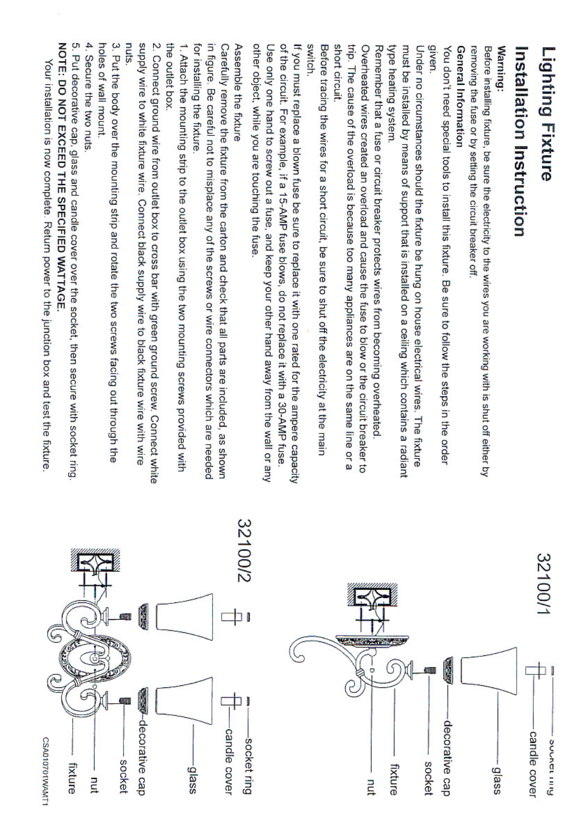 Triarch 32100-1, 32100-2 User Manual