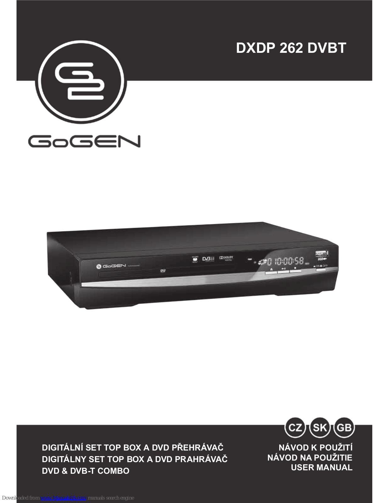 Gogen DXDP 262 DVBT User Manual