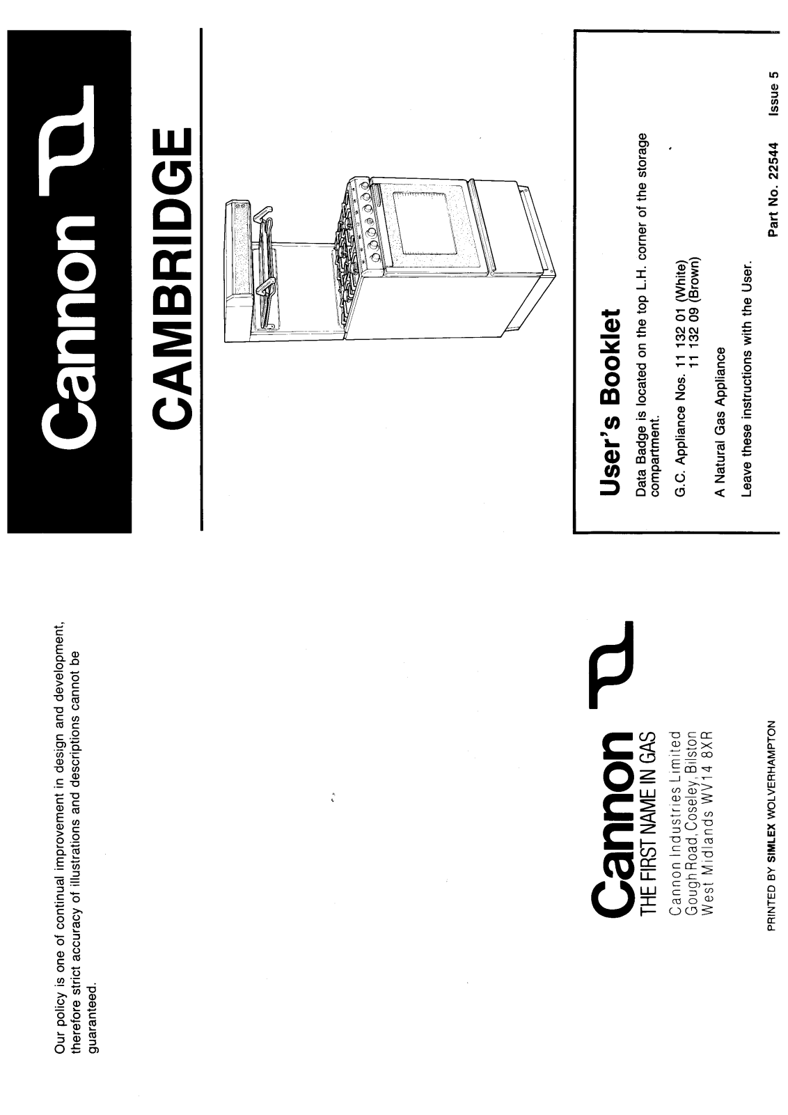 Cannon HB1113201 User Manual