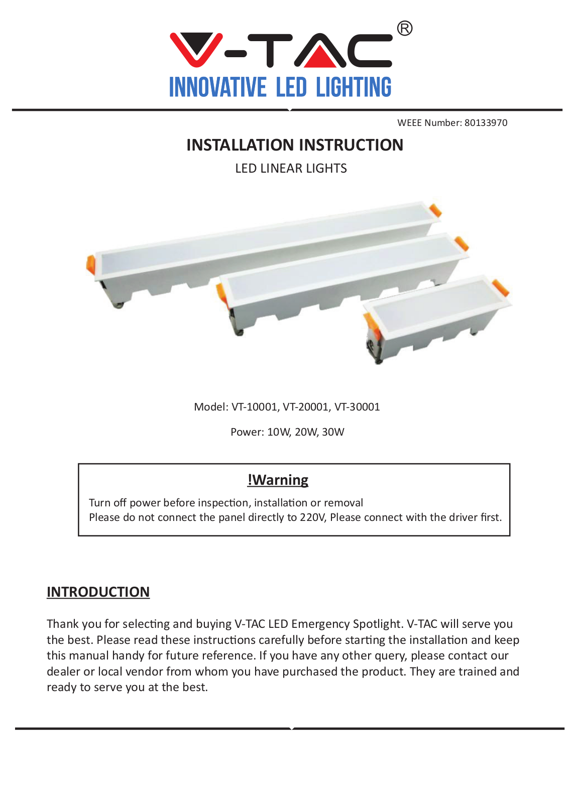 V-TAC VT-6403 Instructions - ManualMachine.com