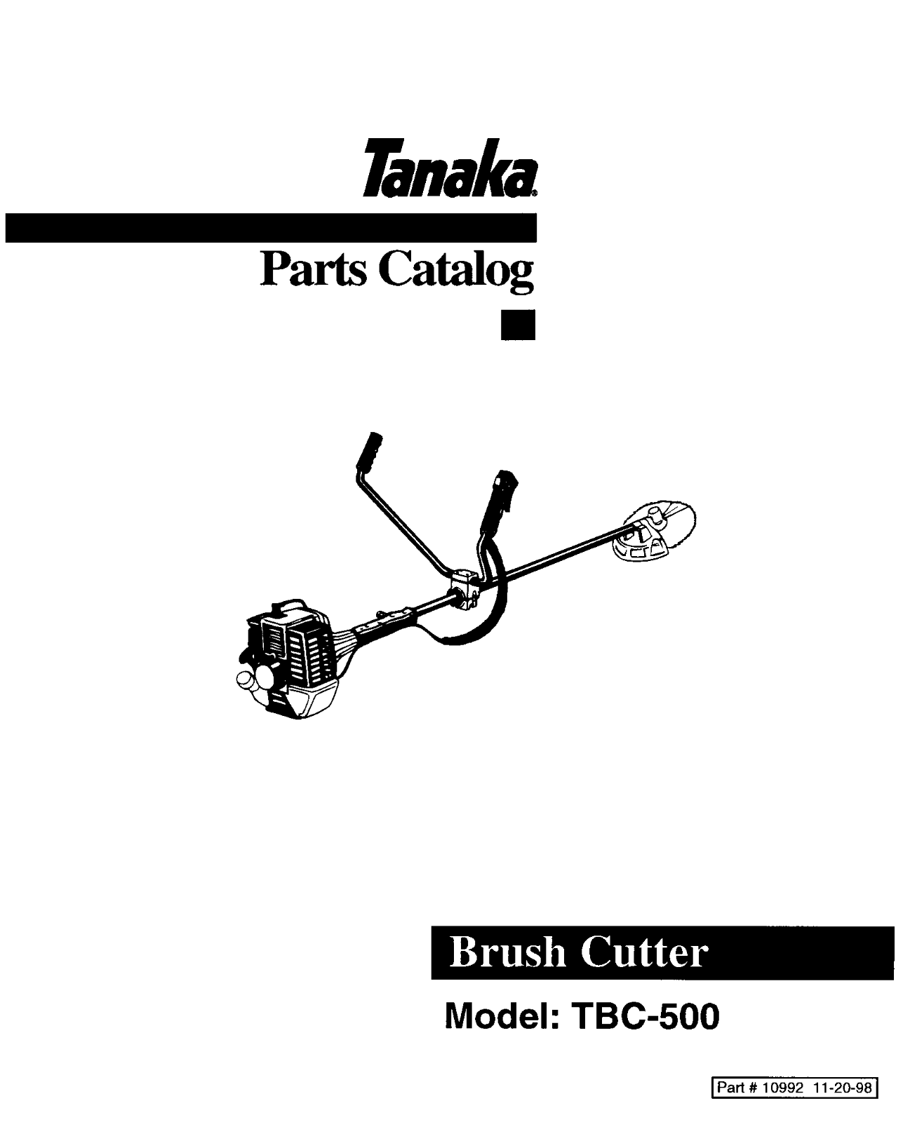 Tanaka TBC-500 User Manual