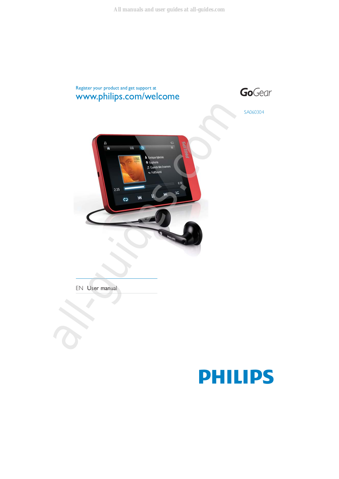 Philips gogear sa060304 User Manual