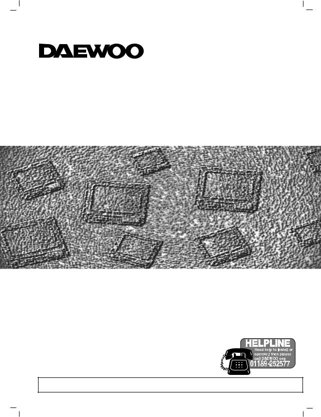 Daewoo DWP-28W2 User Manual