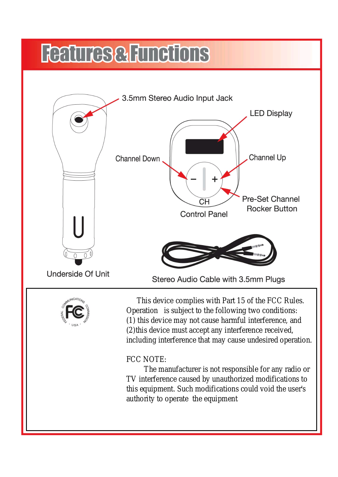 Roadmaster VRFM6 Users Manual