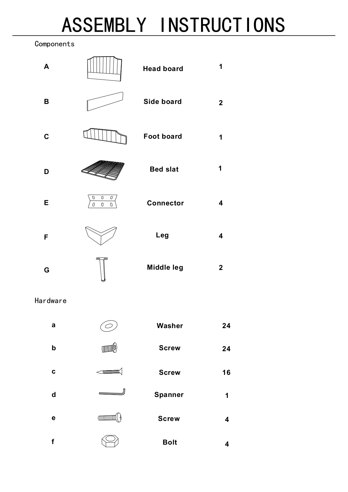 Armen Living LCCTBEGR, LCCTBEBR Assembly Guide - ManualMachine.com