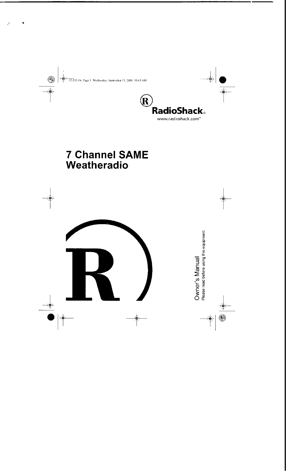 Radio Shack 1200255 User Manual