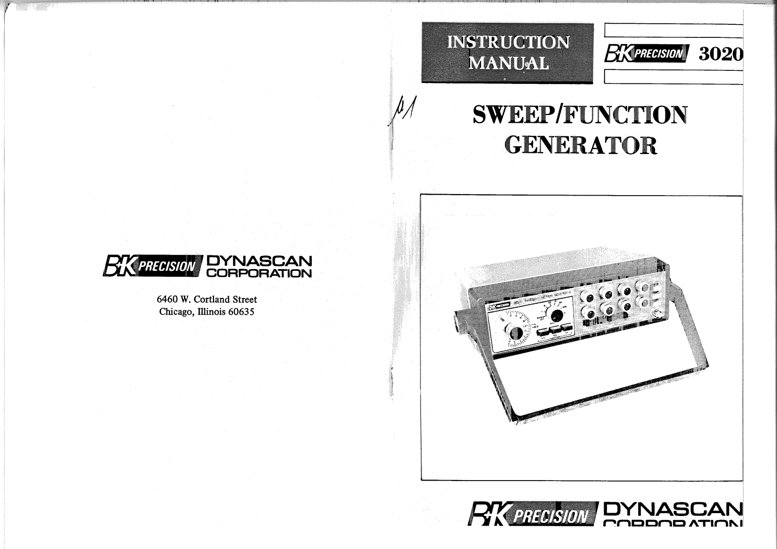 BK Precision 3020 Service manual