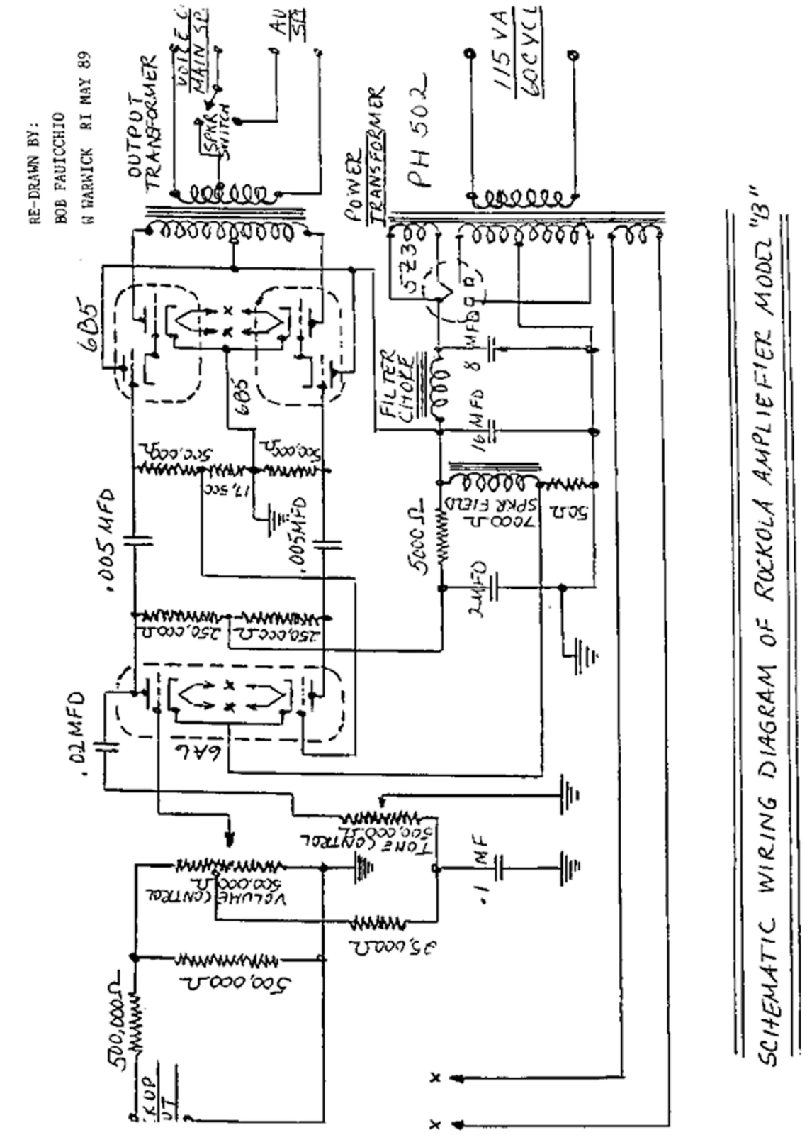 Rockola B Schematic