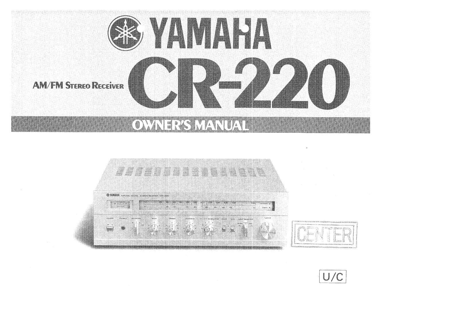 Yamaha cr-220 User Manual