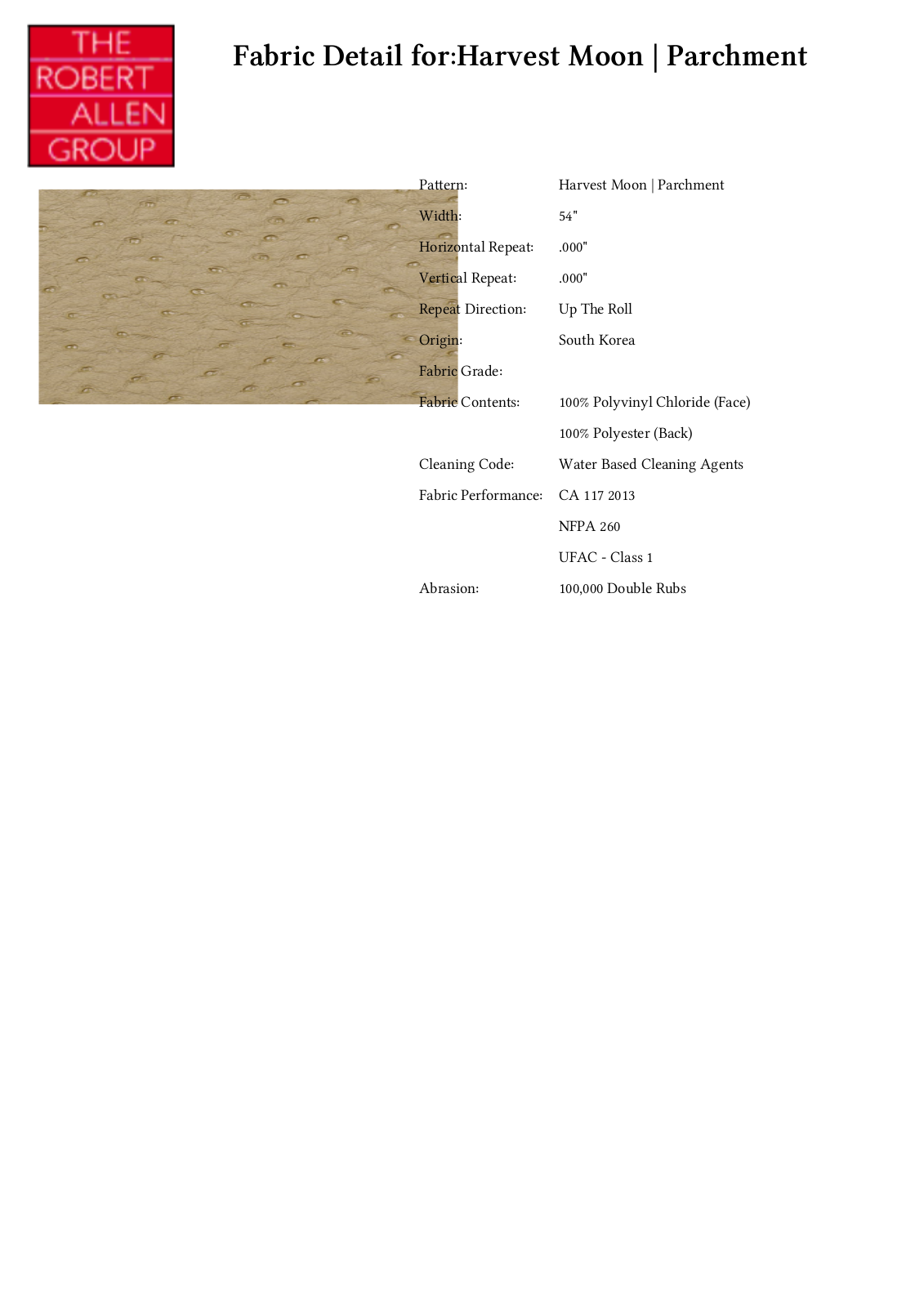 Robert Allen RALF1561 Specifications - ManualMachine.com