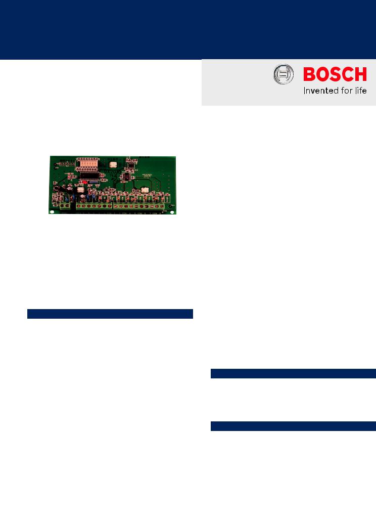 Bosch DX2011, DX2010 Specsheet