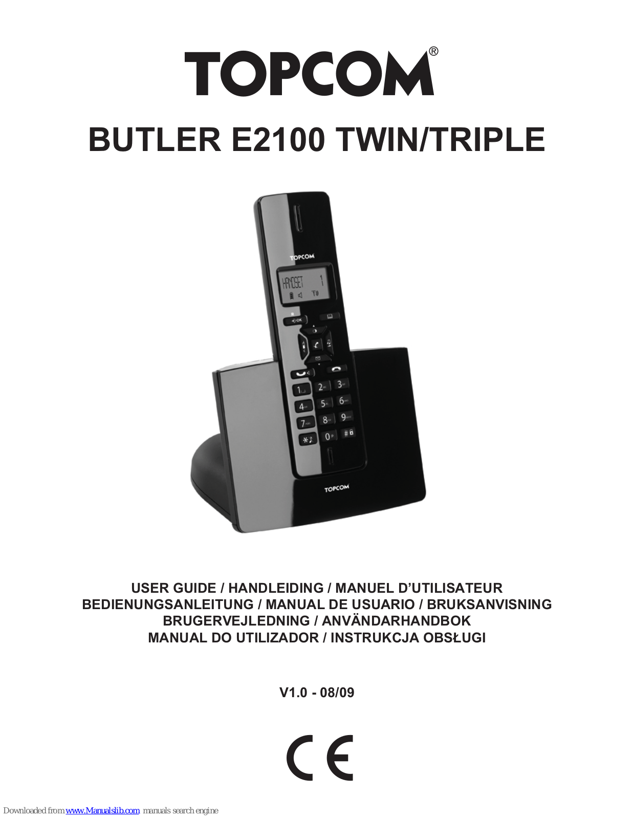 Topcom BUTLER E2100 TRIPLE, BUTLER E2100 TWIN User Manual