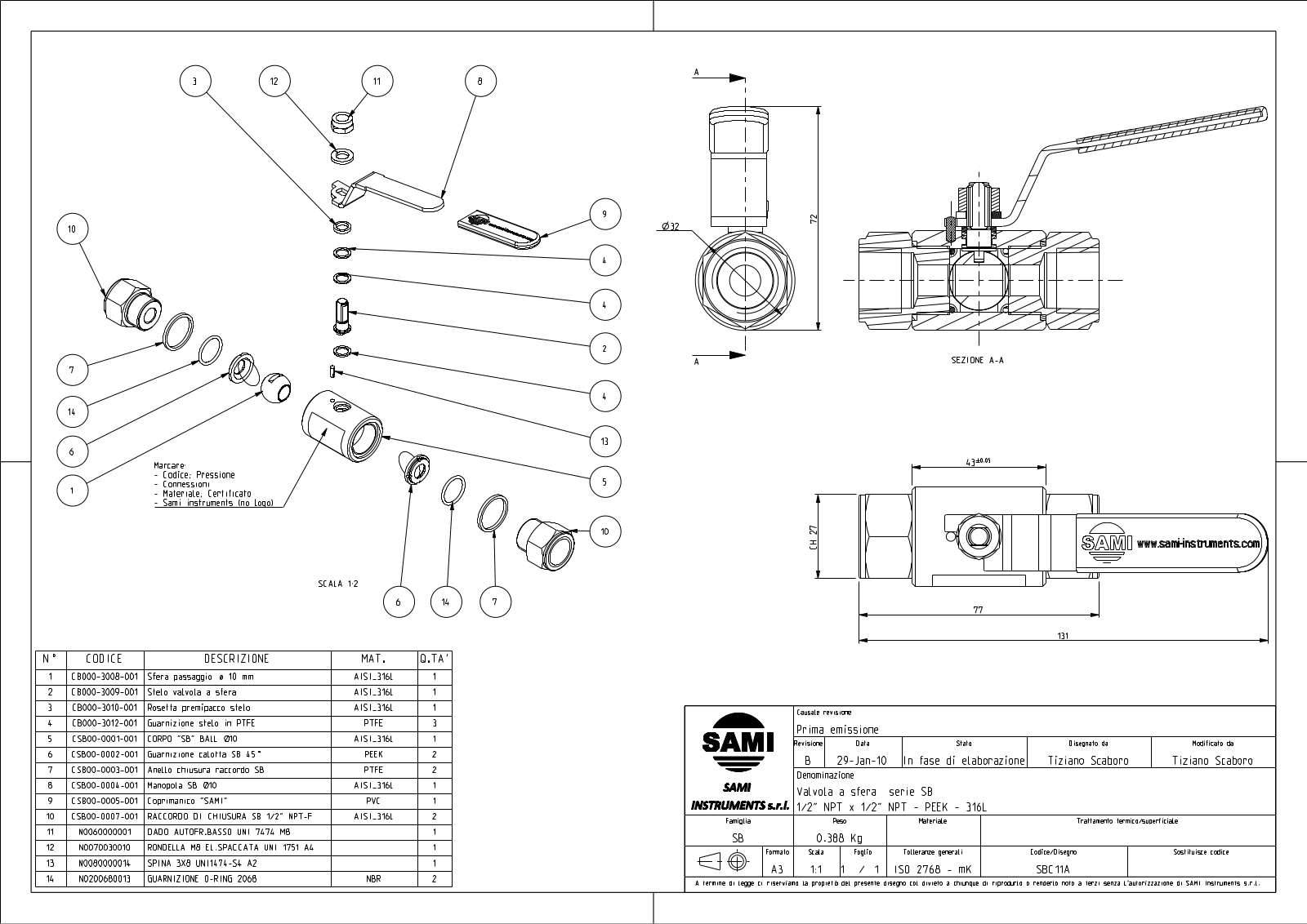 Datasheet SBC 11A Datasheet (Sami Instruments) - ManualMachine.com