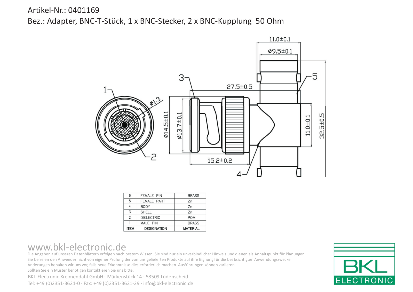 BKL BKL 0401169 Datasheet - ManualMachine.com