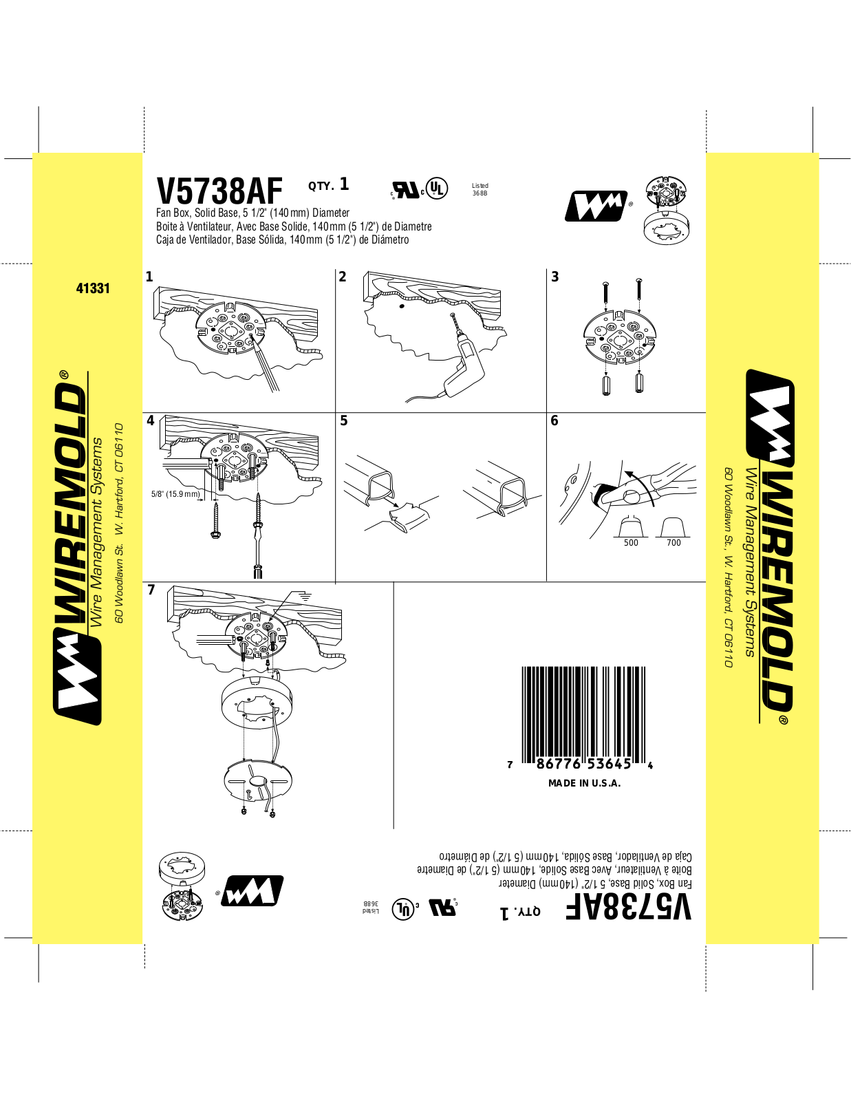 Legrand V5738AF User Manual