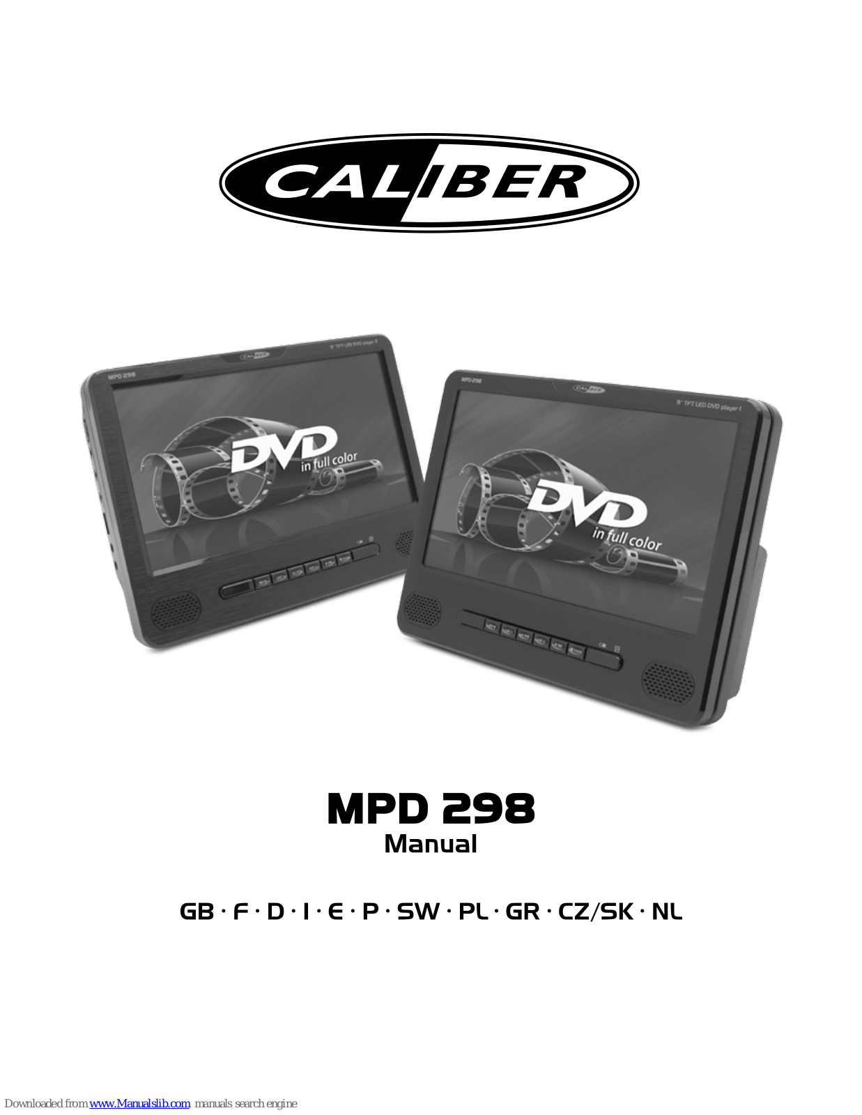 Caliber MPB 298 User Manual - ManualMachine.com
