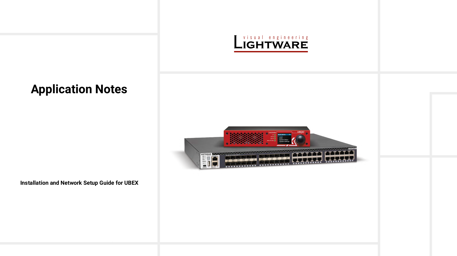 Lightware UBEX, UBEX-PRO20-HDMI-F100, UBEX-MMU-X200 Installation And Network Setup Manual - ManualMachine.com