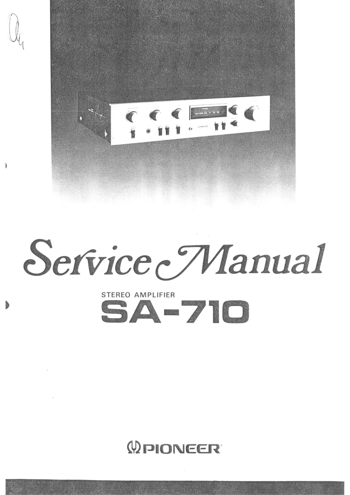 Pioneer SA-710 Service Manual