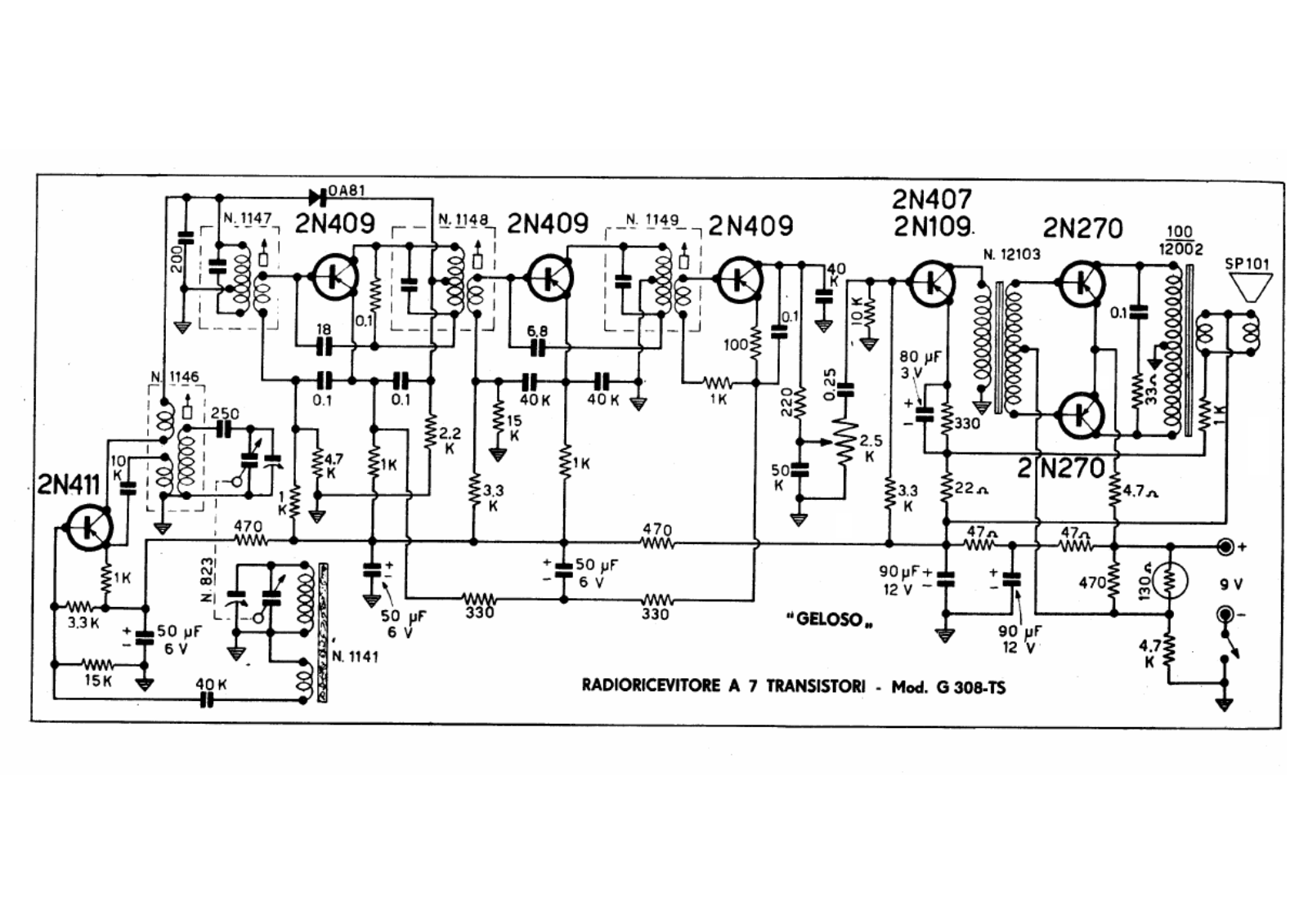 Geloso g308ts schematic