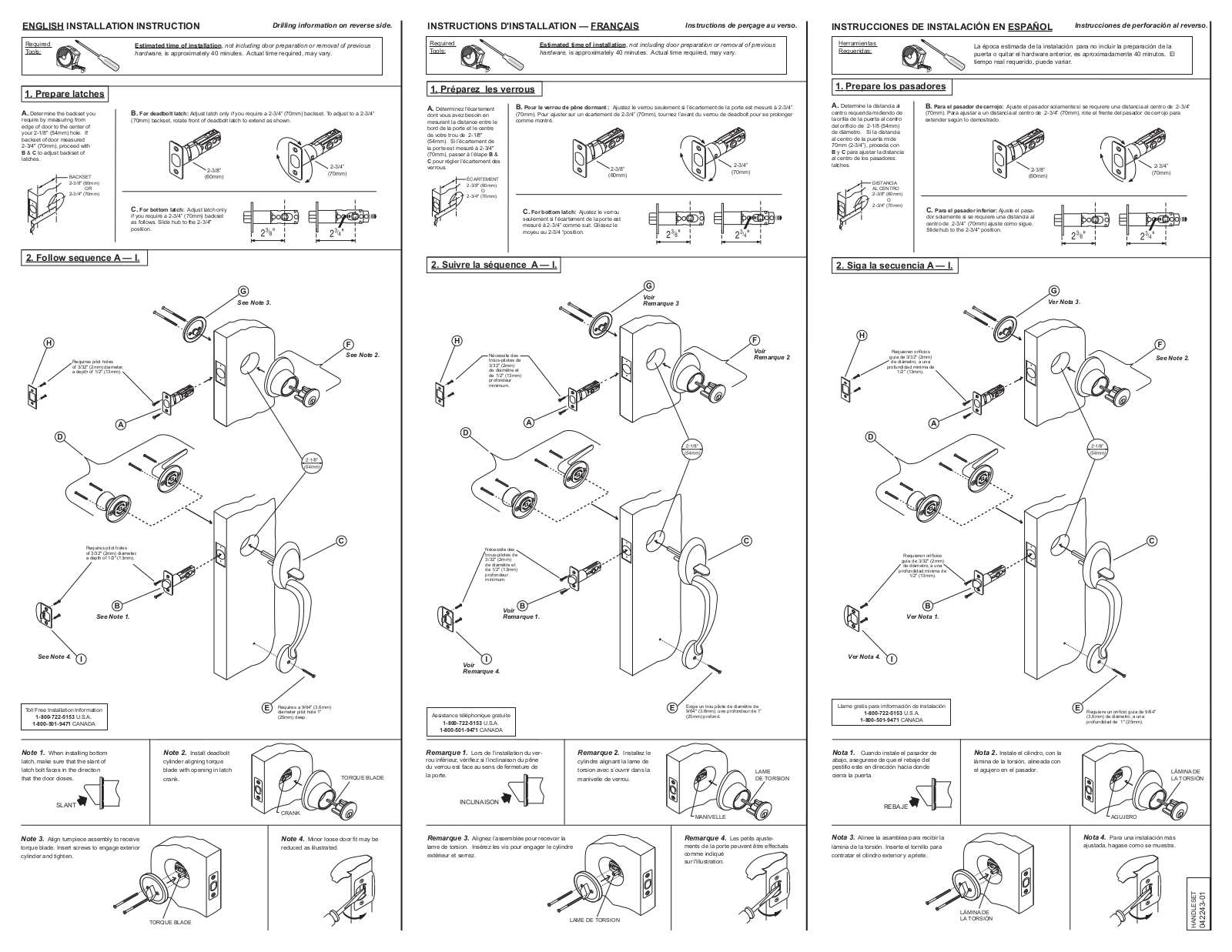 Weiser Elements Handleset User Manual