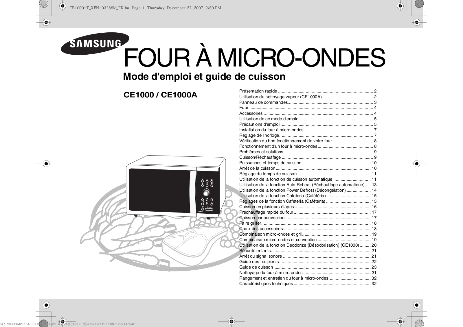 SAMSUNG CE1000-TS User Manual