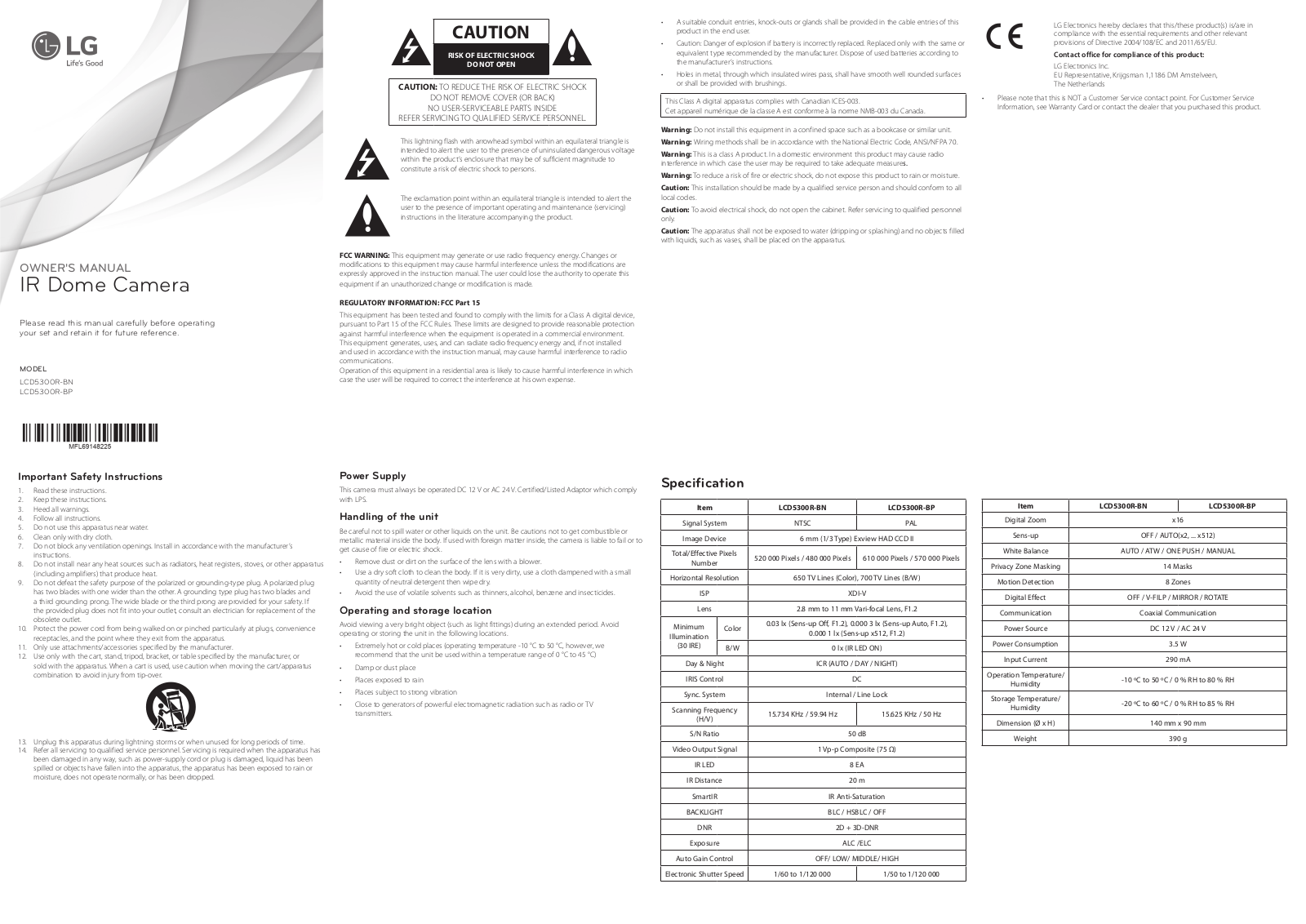 LG LCD5300R-BP User Guide