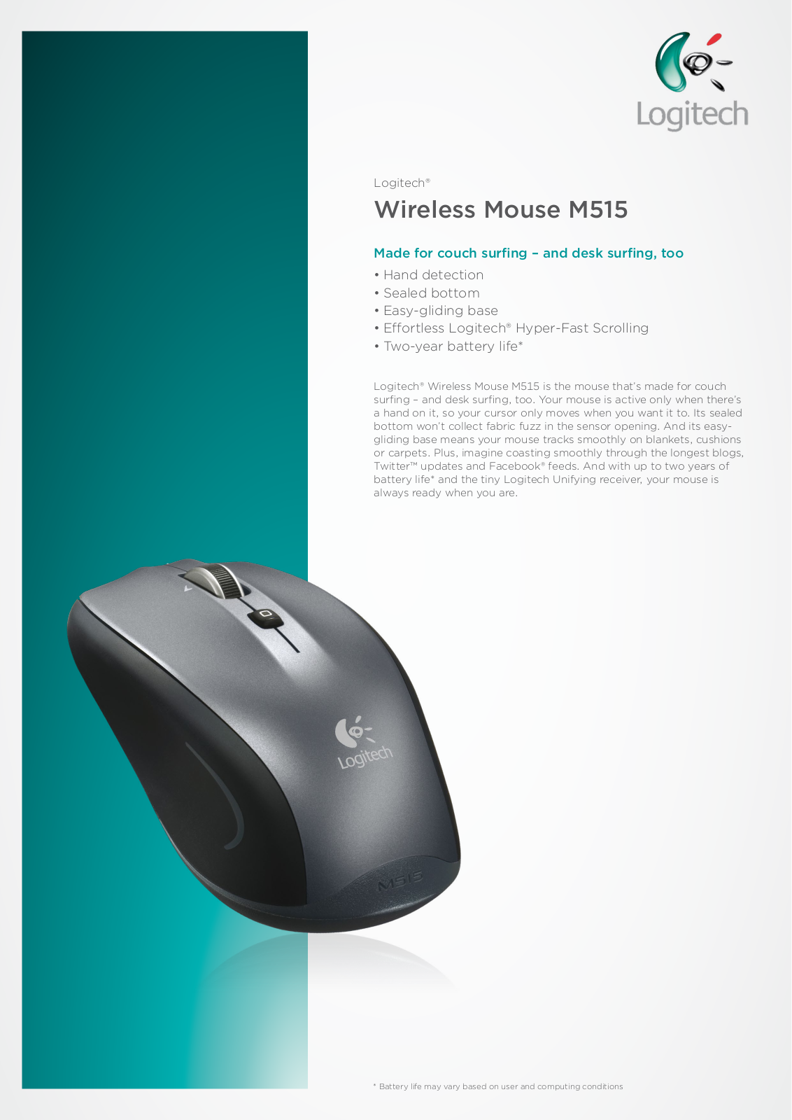 Logitech Wireless M515 User Manual