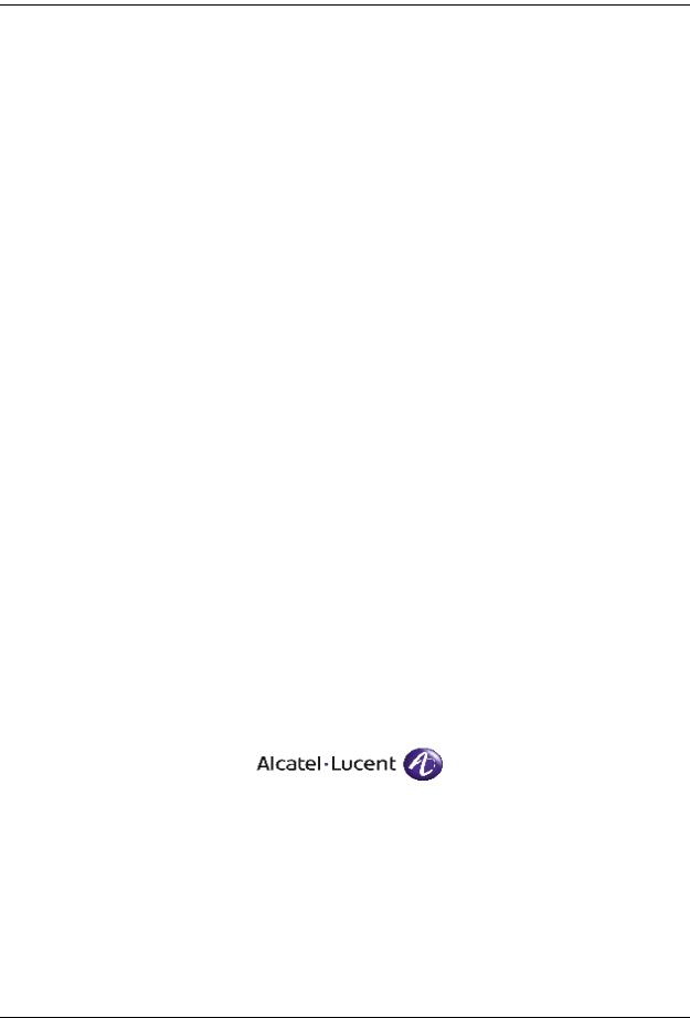 Alcatel-Lucent OMNISWITCH TRANSCEIVERS User Manual